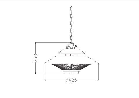 Stalowy ogrzewacz tarasowy Activejet APH-IH1500