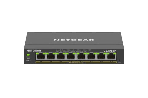 Switch Netgear GS308EP-100PES 8p PoE 62W (PoE+: 8p) Unmanaged Gigabit