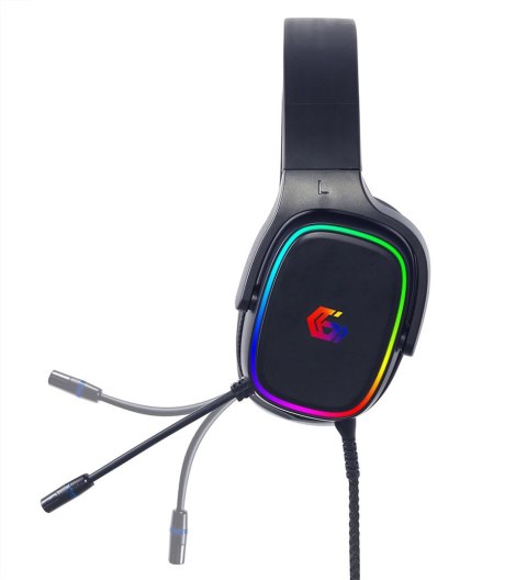 GEMBIRD GAMINGOWY ZESTAW SŁUCHAWKOWY 7.1 NA USB Z PODŚWIETLENIEM RGB