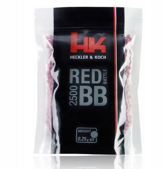 Kulki ASG 6mm 0,25g Heckler&Koch Red Battle 2500szt