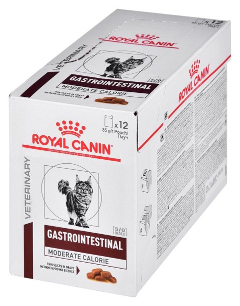 ROYAL CANIN Intestinal Gastro Moderate Calorie Cat - mokra karma dla kota - 12x85g