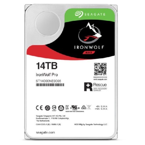 Dysk HDD Seagate IronWolf Pro (14 TB; 256MB; 3.5"; SATA)