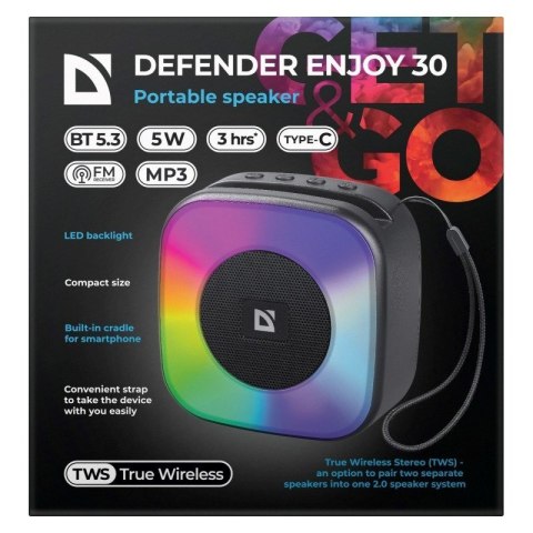 DEFENDER GŁOŚNIK ENJOY 30 BLUETOOTH 5W