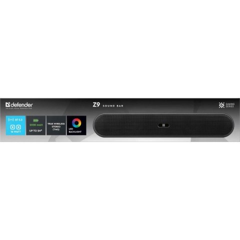 DEFENDER GŁOŚNIK SOUNDBAR Z9 16W LED BLUETOOTH