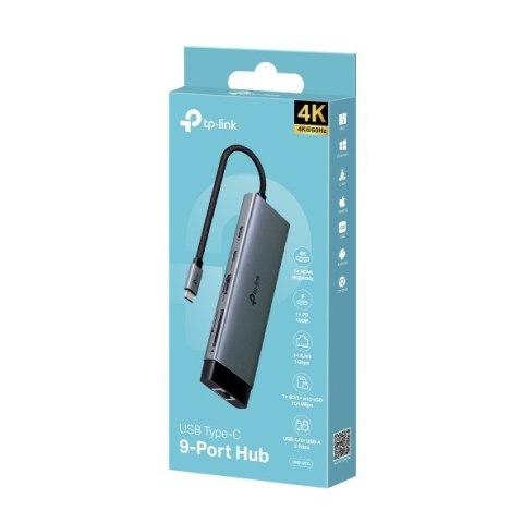 Hub TP-LINK UH9120C 3xUSB-A 3.0, 1xUSB-C 3.0, 1xUSB-C PD, HDMI 4K, RJ45 GE, SD, microSD