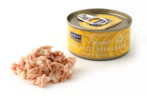 Fish4Cats Finest filet z Tuńczyka z Serem 70g Fish4Cats Finest filet z Tuńczyka z Serem 70g
