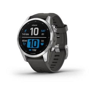 Garmin Fenix 7S sports watch, silver