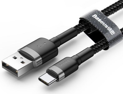 BASEUS KABEL USB-C CAFULE CATKLF-UG1 2A 3M CZARNY