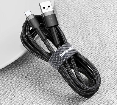 BASEUS KABEL USB-C CAFULE CATKLF-UG1 2A 3M CZARNY