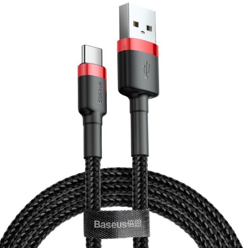 BASEUS KABEL USB DO USB-C CAFULE 2M(CZERWONO-CZARN