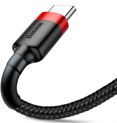 BASEUS KABEL USB DO USB-C CAFULE 2M(CZERWONO-CZARN