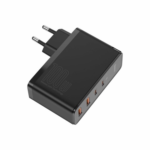 BASEUS ŁADOWARKA SIECIOWA 2X USB+2X USB-C (CZARNA)