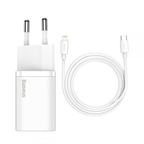 BASEUS ŁADOWARKA SIECIOWA Z PRZEWODEM USB-C(BIAŁA)