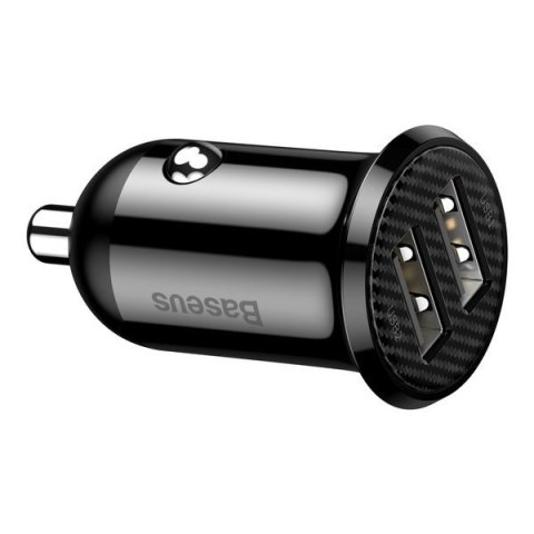 BASEUS ŁADOWARKA SAMOCHODOWA CCALLP-01 2XUSB 4.8A (CZARNA)