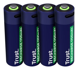 Baterie AA Trust USB-C RECHARGEABLE BATTERIES 4P