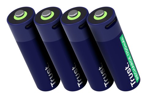 Baterie AA Trust USB-C RECHARGEABLE BATTERIES 4P