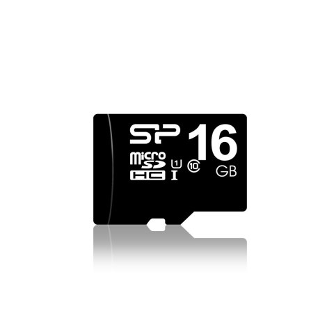 Karta pamięci Silicon Power microSDHC 16GB Class 10 + ADAPTER microSD-SD (SP016GBSTH010V10SP)