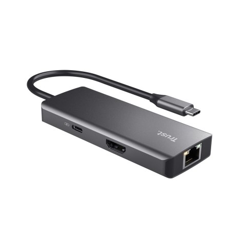 Multi-Port Adapter Trust DALYX 6-IN-1 USB-C Silver