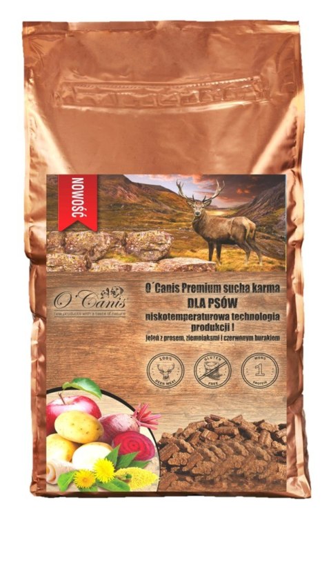 O´Canis Premium jeleń,ziemniak,burak dla psa 1,5kg