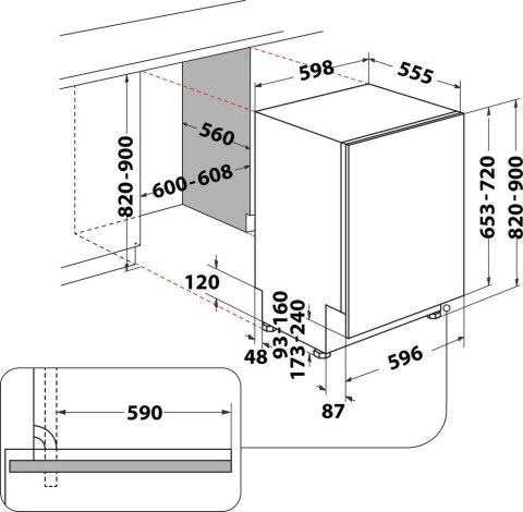 Zmywarka do zabudowy INDESIT DIO 3C24 AC E