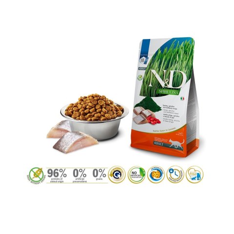 FARMINA N&D Spirulina Herring - sucha karma dla kota - 1.5 kg FARMINA N&D Spirulina Herring - sucha karma dla kota - 1.5 kg