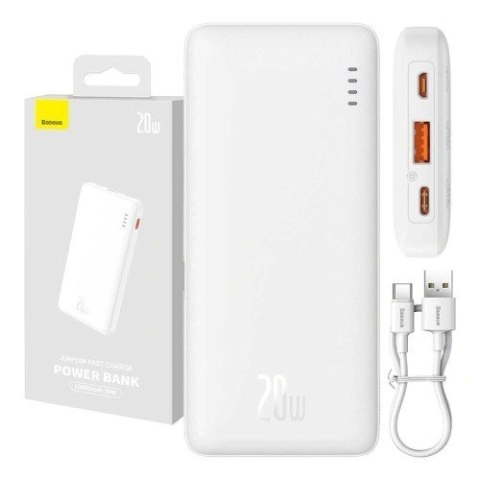 BASEUS POWERBANK AIRPOW 10000MAH 20W (BIAŁY)