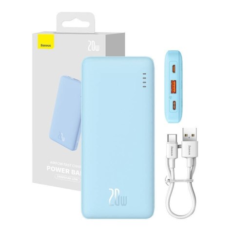 BASEUS POWERBANK AIRPOW 10000MAH 20W (NIEBIESKI)