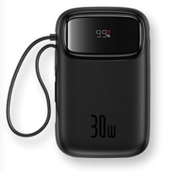 Powerbank Baseus Qpow 2 10000mAh 30W 2xUSB-C (czarny)
