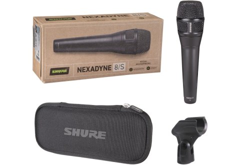 Shure NXN8/S - Mikrofon dynamiczny Nexadyne, Superkardioidalny ze złączem XLR, czarny Shure NXN8/S - Mikrofon dynamiczny Nexadyne, Superkardioidalny ze złączem XLR, czarny