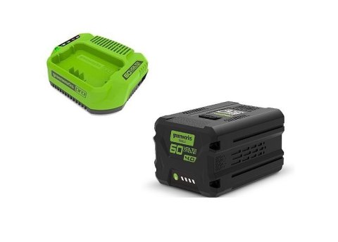 60V Zestaw ładowarka 2A + akumulator 4Ah GREENWORKS GSK60B4 - 2933807 60V Zestaw ładowarka 2A + akumulator 4Ah GREENWORKS GSK60B4 - 2933807