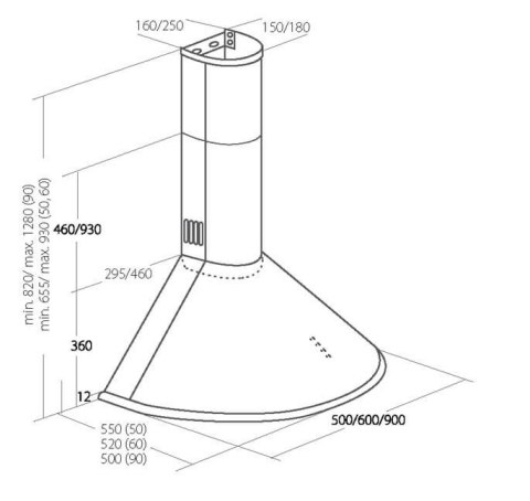 Okap kominowy AKPO WK-4 DANDYS 60 BIAŁY (600mm; kolor biały) Okap kominowy AKPO WK-4 DANDYS 60 BIAŁY (600mm; kolor biały)