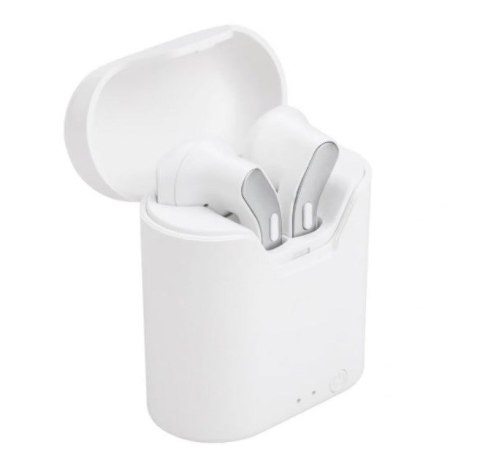 Słuchawki ART AP-TW-B2 (bezprzewodowe, z mikrofonem, TWS (microUSB) białe/srebrne)