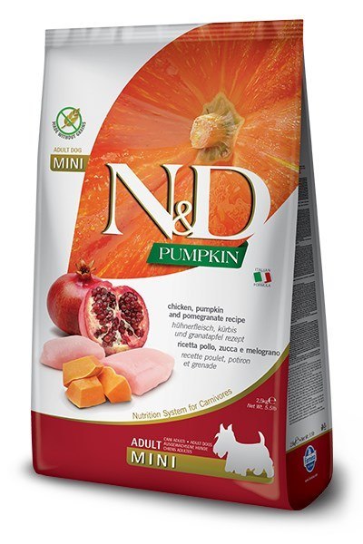 Farmina N&D Pumpkin sucha karma dla psów dorosłych małych ras z kurczakiem 7kg Farmina N&D Pumpkin sucha karma dla psów dorosłych małych ras z kurczakiem 7kg