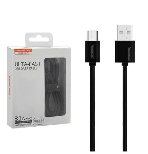 SOMOSTEL KABEL USB MICRO 3A CZARNY 3100MAH QUICK CHARGER 1.2M POWERLINE SMS-BP02 MICRO SOMOSTEL KABEL USB MICRO 3A CZARNY 3100MAH QUICK CHARGER 1.2M POWERLINE SMS-BP02 MICRO