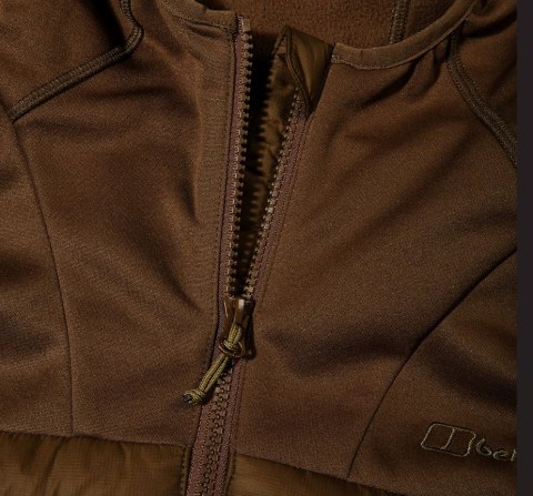 Kurtka hybrydowa męska Berghaus Vaskye Hooded Hybrid Jacket roz. M brązowa