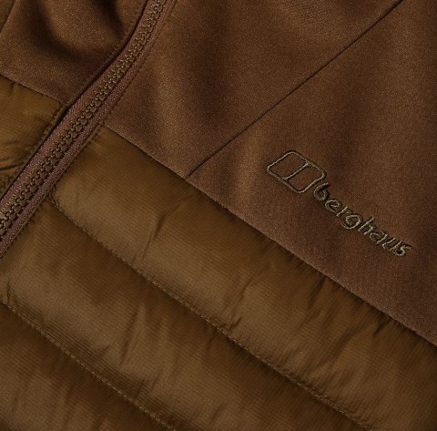 Kurtka hybrydowa męska Berghaus Vaskye Hooded Hybrid Jacket roz. M brązowa