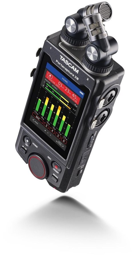 Tascam Portacapture X8 - Przenośny, wielościeżkowy rejestrator o wysokiej rozdzielczości Tascam Portacapture X8 - Przenośny, wielościeżkowy rejestrator o wysokiej rozdzielczości