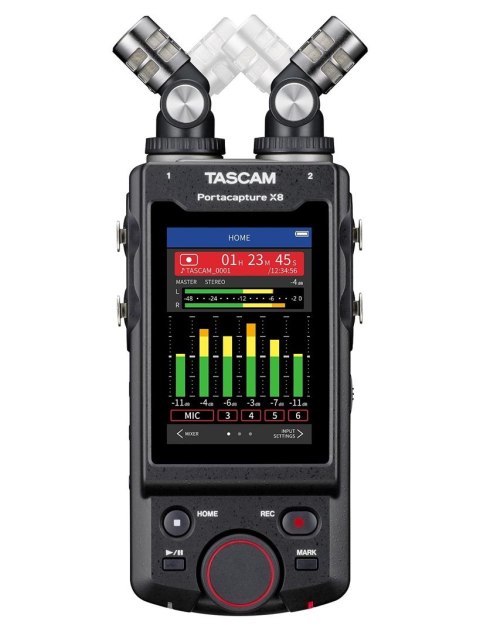 Tascam Portacapture X8 - Przenośny, wielościeżkowy rejestrator o wysokiej rozdzielczości Tascam Portacapture X8 - Przenośny, wielościeżkowy rejestrator o wysokiej rozdzielczości