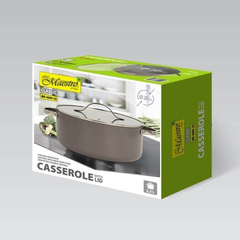 Garnek z pokrywką 20 cm 2,3L MAESTRO MR-4009-20