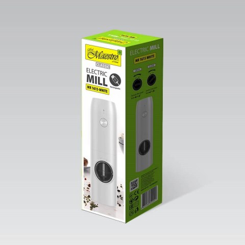 Młynek elektryczny USB MAESTRO MR-1615-WHITE