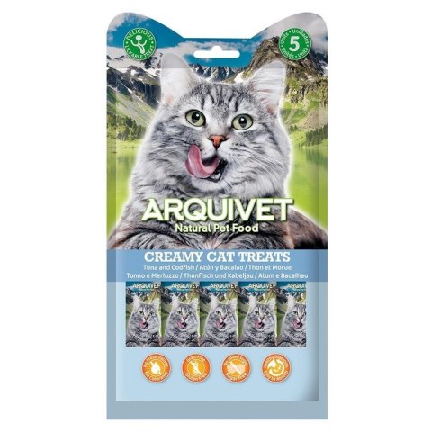 ARQUIVET Kremowa przekąska tuńczyk, dorsz 5X14 g ARQUIVET Kremowa przekąska tuńczyk, dorsz 5X14 g