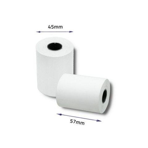 QOLTEC ROLKA TERMICZNA 57X20 | 55G/M2 | 10SZT | BPS FREE QOLTEC ROLKA TERMICZNA 57X20 | 55G/M2 | 10SZT | BPS FREE