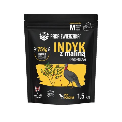 Paka Zwierzaka Seventh Heaven Indyk z maliną M 1,5kg Paka Zwierzaka Seventh Heaven Indyk z maliną M 1,5kg
