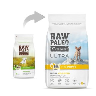 VetExpert Raw Paleo Ultra Indyk Mini Puppy 8kg (WYPRZEDAŻ)