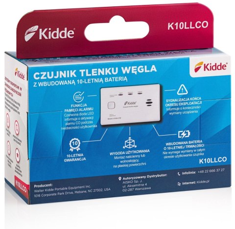 Czujnik dymu i tlenku węgla K10LLCO KIDDE Czujnik dymu i tlenku węgla K10LLCO KIDDE