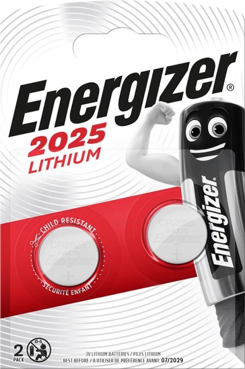 ENERGIZER BATERIE SPECJALISTYCZNE CR2025 2 SZTUKI