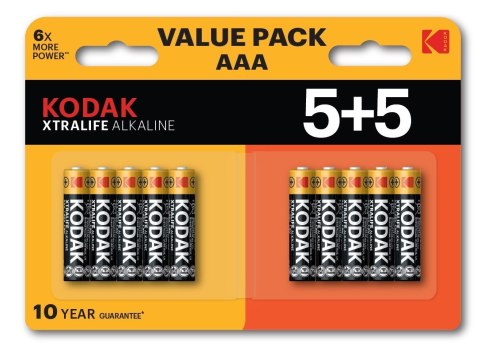 KODAK BATERIE ALKALICZNE XTRALIFE AAA LR3 5+5 (10PACK)