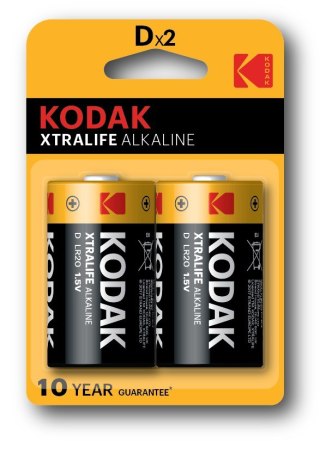 KODAK BATERIE ALKALICZNE XTRALIFE ALK.LR20 "D" BLISTER [KPL=2SZT]