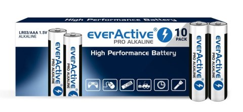 Zestaw baterii alkaliczne everActive LR0310PAK (x 10) Zestaw baterii alkaliczne everActive LR0310PAK (x 10)