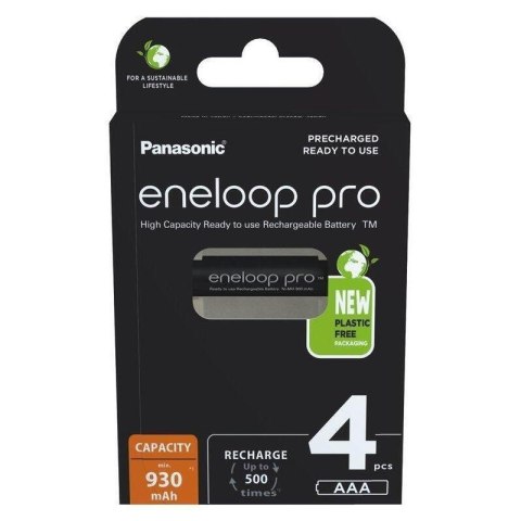 PANASONIC ENELOOP PRO AAA 930mAh 4 szt. PANASONIC ENELOOP PRO AAA 930mAh 4 szt.